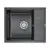 Мойка из камня Paulmark Flugen 50-600 PM216050-BL черный кварц 60 х 50 см