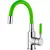 Смеситель для раковины с гибким изливом Ledeme L1399-5 зеленый/хром