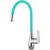 Смеситель для кухни с гибким изливом с душем Ledeme L4699-11 бирюзовый/хром