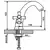 Смеситель для раковины в ванну двухвентильный Gappo G1042, изображение 2 Смеситель для раковины в ванну двухвентильный Gappo G1042, изображение 2