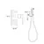 Встроенный гигиенический душ со смесителем для биде Rose R1005H, изображение 2