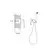 Встроенный гигиенический душ со смесителем для биде Rose R1305H, изображение 2
