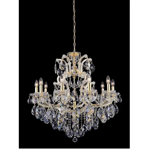 Подвесная люстра Crystal Lux Isabel SP11 Gold/Transparent