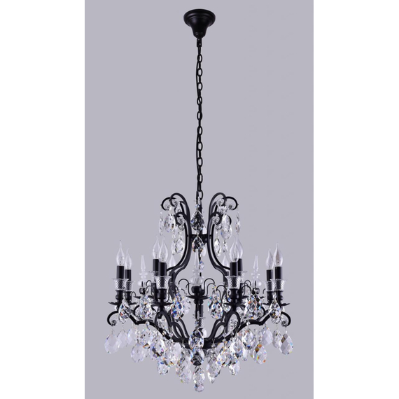 Подвесная люстра Crystal Lux Magnifico SP13 Black/Transparent