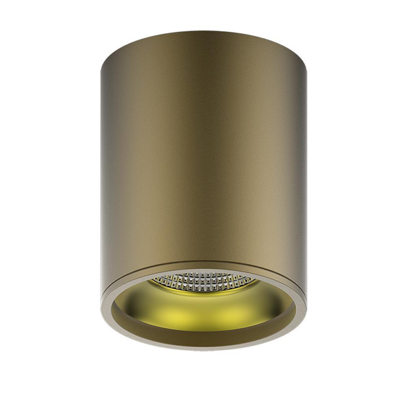 HD001 LED светильник накладной HD001 12W (кофе золото) 3000K 79x100,900лм, 1/30