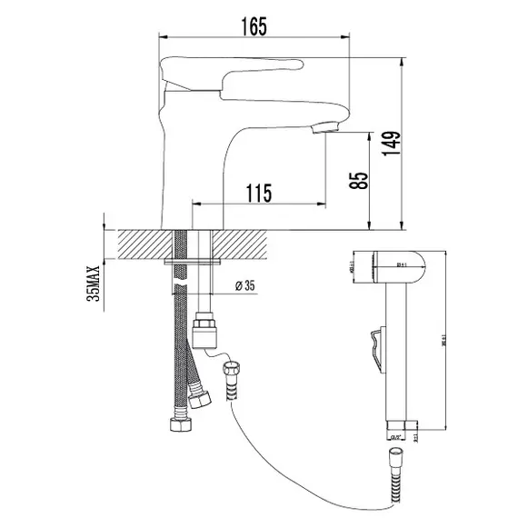 Смеситель для умывальника Lemark Status, изображение 2