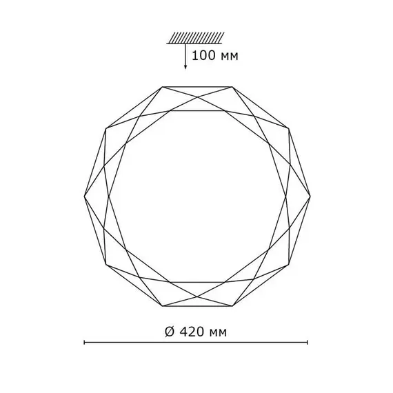 Настенно-потолочный светодиодный светильник Sonex Tora 2012/D, изображение 3