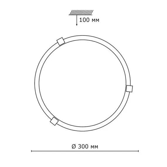 Настенно-потолочный светильник Sonex Duna 153/K золото, изображение 3