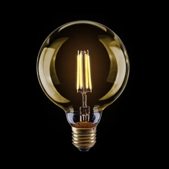 Лампа светодиодная филаментная E27 4W 2800К золотая VG10-G95Gwarm4W 7013