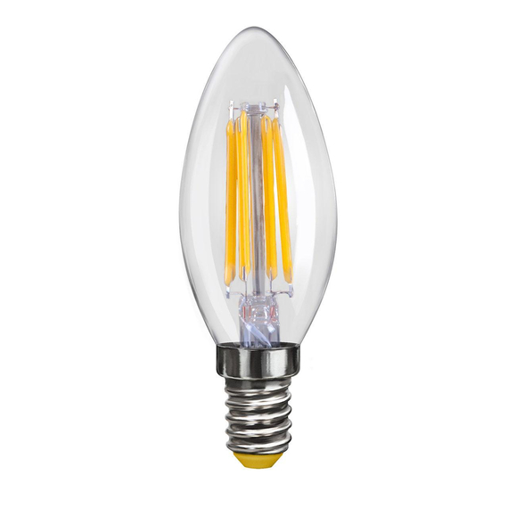 Лампа светодиодная филаментная E14 4W 2800К прозрачная VG10-C1E14warm4W-F 6997