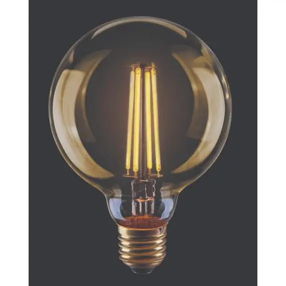 Лампа светодиодная E27 6W 2800K золотая VG10-G95GE27warm6W 7084, изображение 2