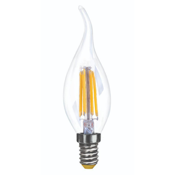 Лампа светодиодная диммируемая E14 6W 2800K прозрачная VG10-CW35E14warm6W-FD 7080