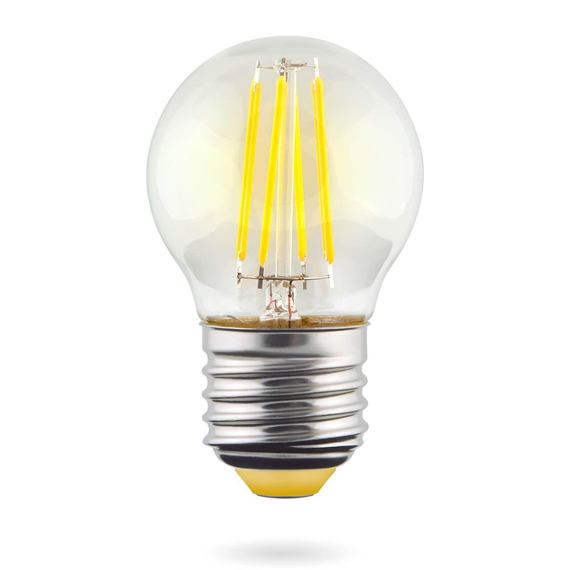 Лампа светодиодная E27 6W 2800К прозрачная VG10-G1E27warm6W-F 7023