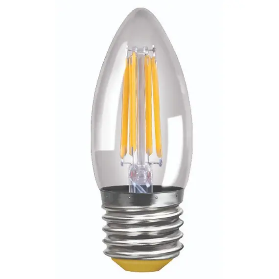 Лампа светодиодная E27 6W 2800K прозрачная VG10-C1E27warm6W-F 7046
