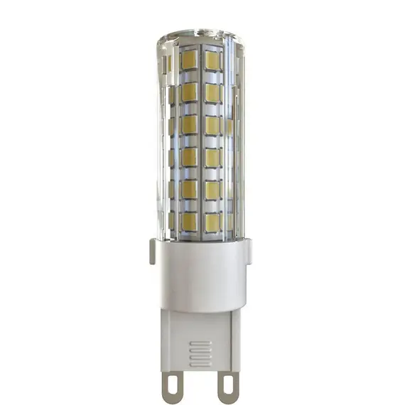 Лампа светодиодная G9 6W 4000К кукуруза прозрачная VG9-K1G9cold6W 7035