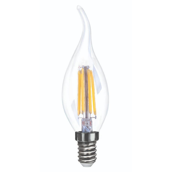 Лампа светодиодная диммируемая E14 6W 4000K прозрачная VG10-CW35E14cold6W-FD 7081