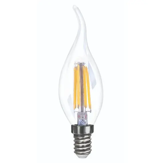Лампа светодиодная диммируемая E14 6W 4000K прозрачная VG10-CW35E14cold6W-FD 7081