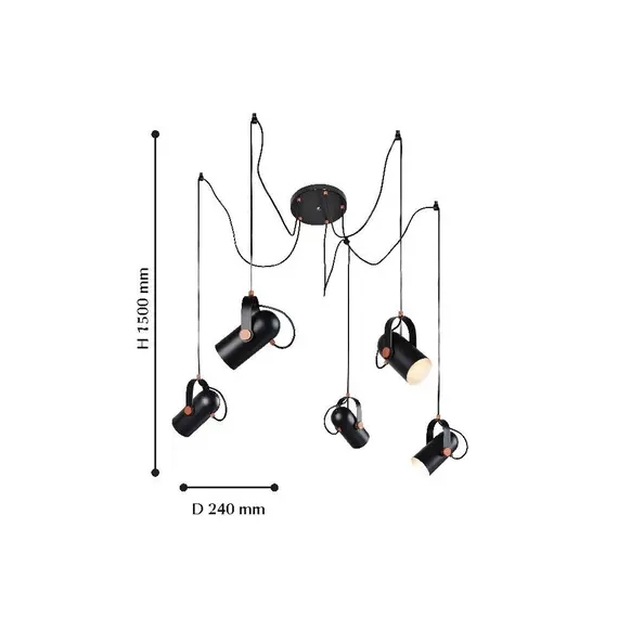 Подвесная люстра Favourite Ampolla 2007-5P, изображение 2