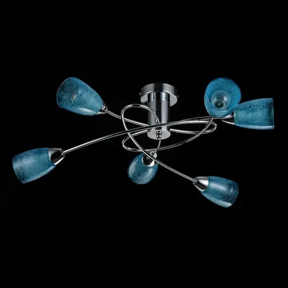 Потолочная люстра Freya Flash FR5103-CL-06-BL, изображение 4