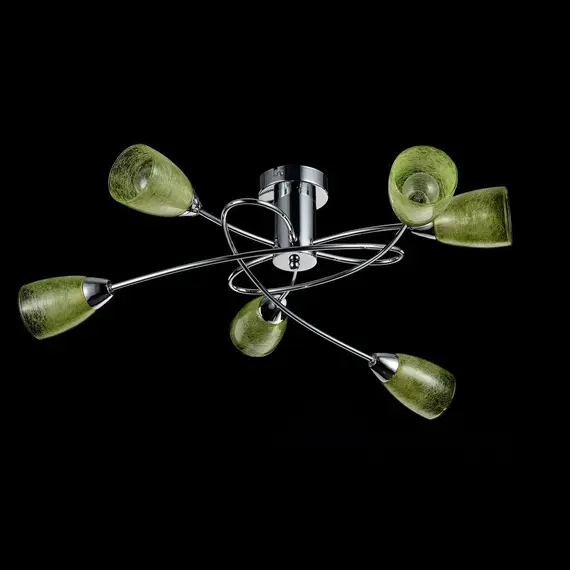 Потолочная люстра Freya Flash FR5103-CL-06-GN, изображение 4