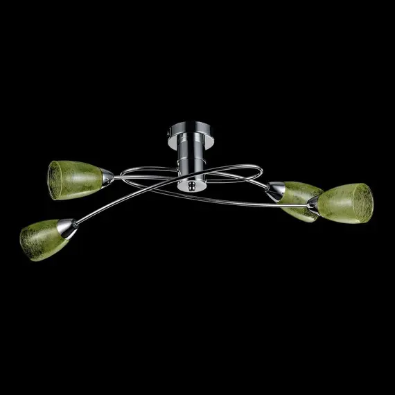 Потолочная люстра Freya Flash FR5103-CL-04-GN, изображение 4