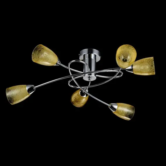 Потолочная люстра Freya Flash FR5103-CL-06-YE, изображение 4