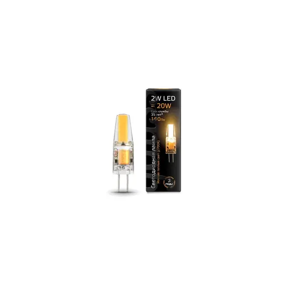 Лампа cветодиодная G4 2W 2700K прозрачная 107707102, изображение 2