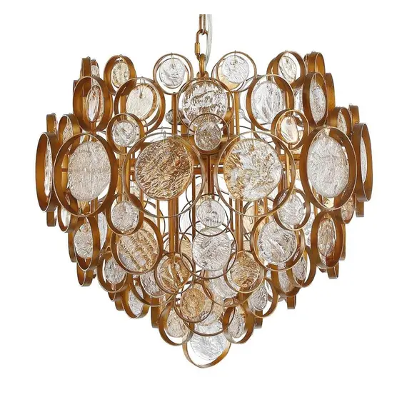 Подвесной светильник Crystal Lux Deseo SP6 D460 Gold, изображение 2