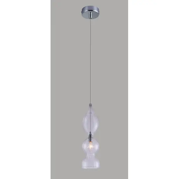 Подвесной светильник Crystal Lux Iris SP1 B Transparent, изображение 3