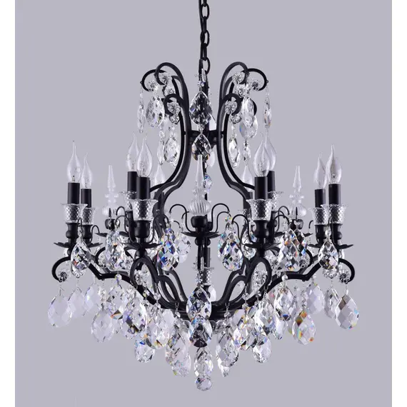 Подвесная люстра Crystal Lux Magnifico SP13 Black/Transparent, изображение 2