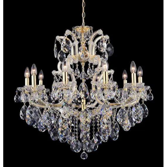 Подвесная люстра Crystal Lux Isabel SP11 Gold/Transparent, изображение 2