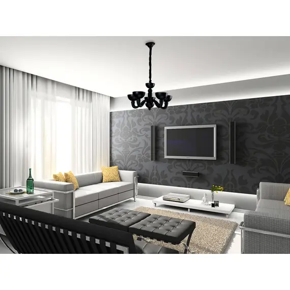 Подвесная люстра Divinare Bianca-Nero 7091/04 LM-5, изображение 2