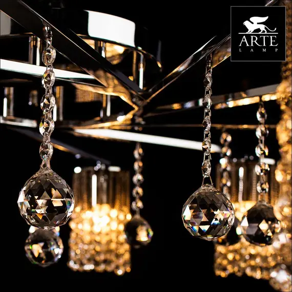 Потолочная люстра Arte Lamp Cascata A3028PL-10CC, изображение 3