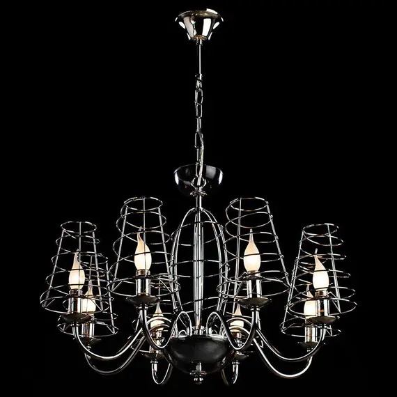 Подвесная люстра Arte Lamp Cage A4320LM-8CC, изображение 4