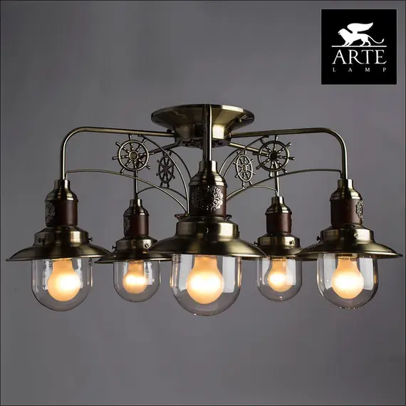 Потолочная люстра Arte Lamp Sailor A4524PL-5AB, изображение 4