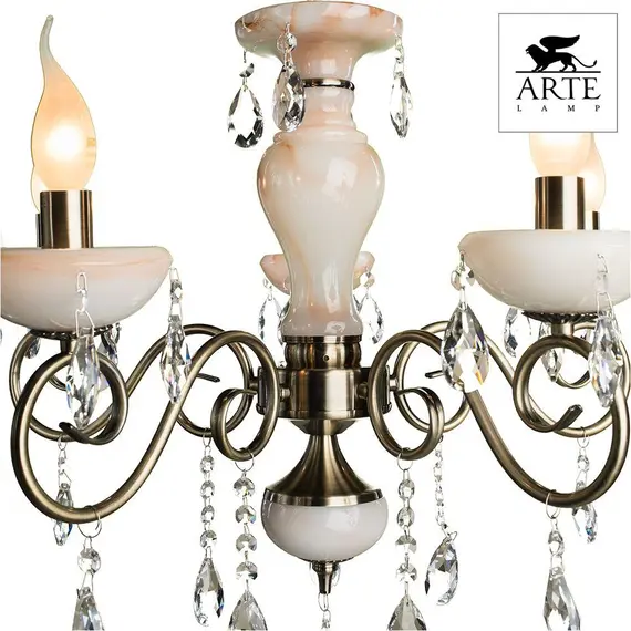 Подвесная люстра Arte Lamp Onyx Red A9591LM-5AB, изображение 3