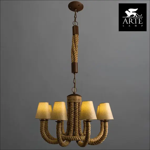 Подвесная люстра Arte Lamp Corda A8958LM-8BR, изображение 4