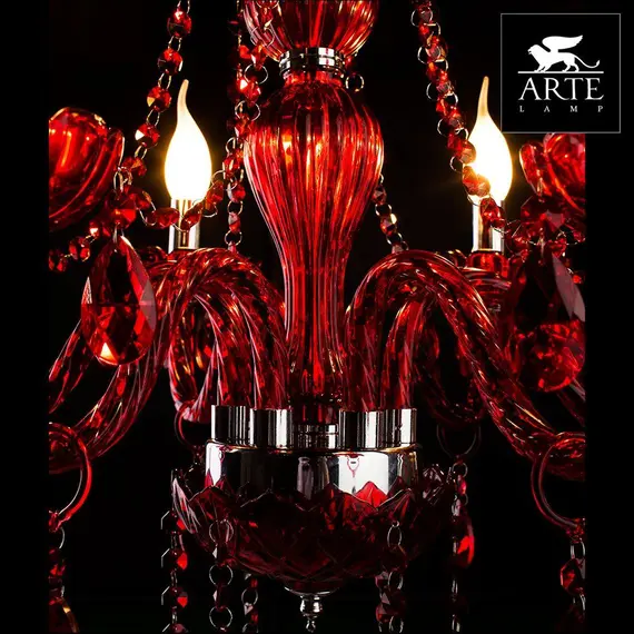 Подвесная люстра Arte Lamp Teatro A3964LM-6RD, изображение 3