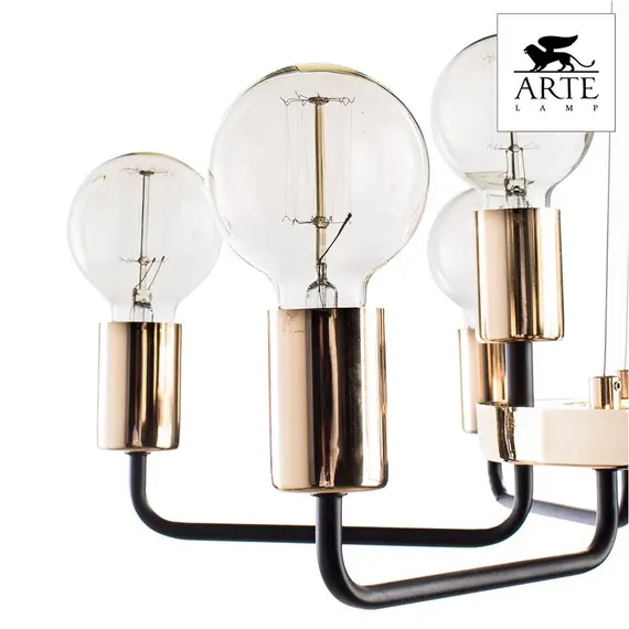 Подвесная люстра Arte Lamp Gelo A6001LM-9BK, изображение 2