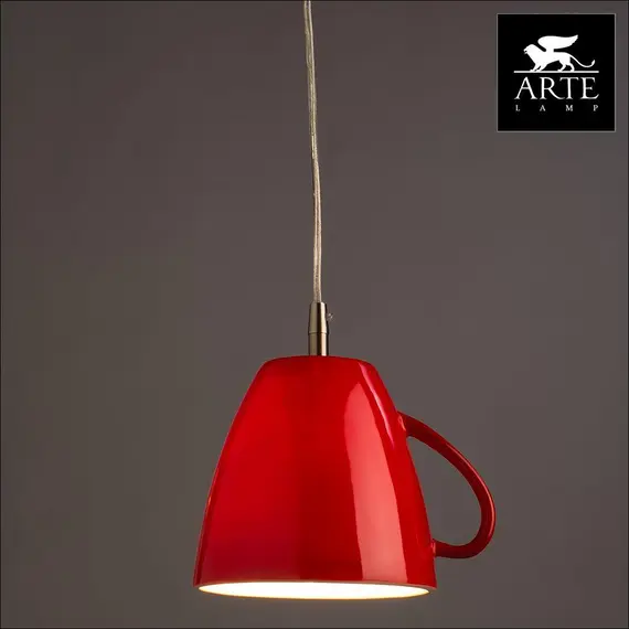 Подвесной светильник Arte Lamp Cafeteria A6605SP-1RD, изображение 3