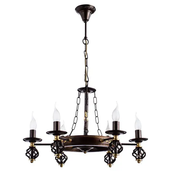 Подвесная люстра Arte Lamp Cartwheel A4550LM-6CK, изображение 4