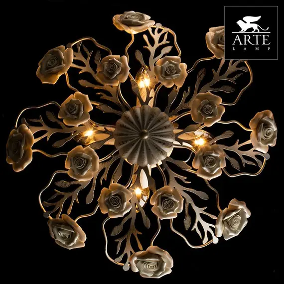 Потолочная люстра Arte Lamp Idillio A6356PL-4WG, изображение 2