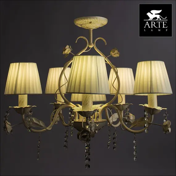 Потолочная люстра Arte Lamp Kenny A9514PL-5-1WG, изображение 3