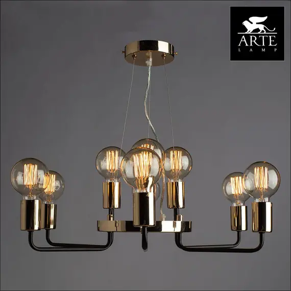 Подвесная люстра Arte Lamp Gelo A6001LM-9BK, изображение 4