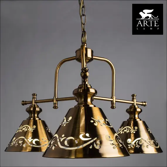 Подвесная люстра Arte Lamp Kensington A1511LM-3PB, изображение 4