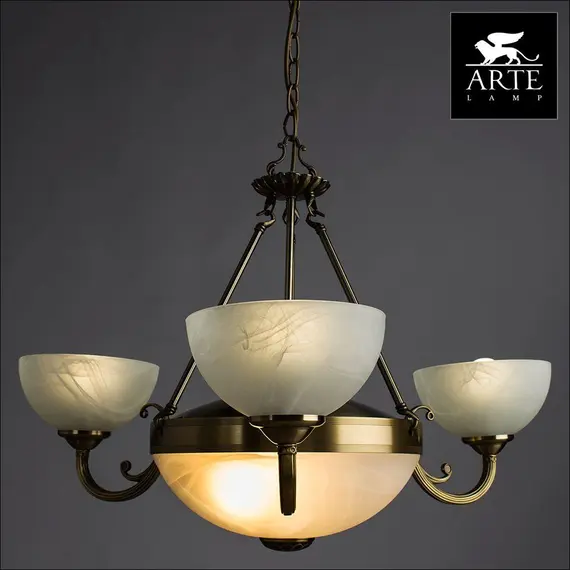 Подвесная люстра Arte Lamp Windsor White A3777LM-3-2AB, изображение 4