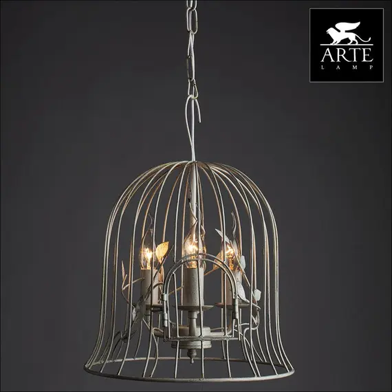 Подвесная люстра Arte Lamp Gabbia A1878SP-3WG, изображение 3