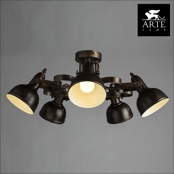 Потолочная люстра Arte Lamp Martin A5216PL-5BR, изображение 3