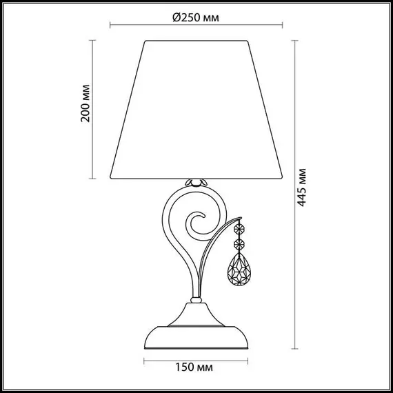 Настольная лампа Odeon Light Marionetta 3924/1T, изображение 2