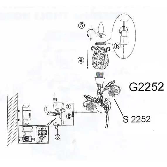 Бра Odeon Light Ameli 2252/1W, изображение 3